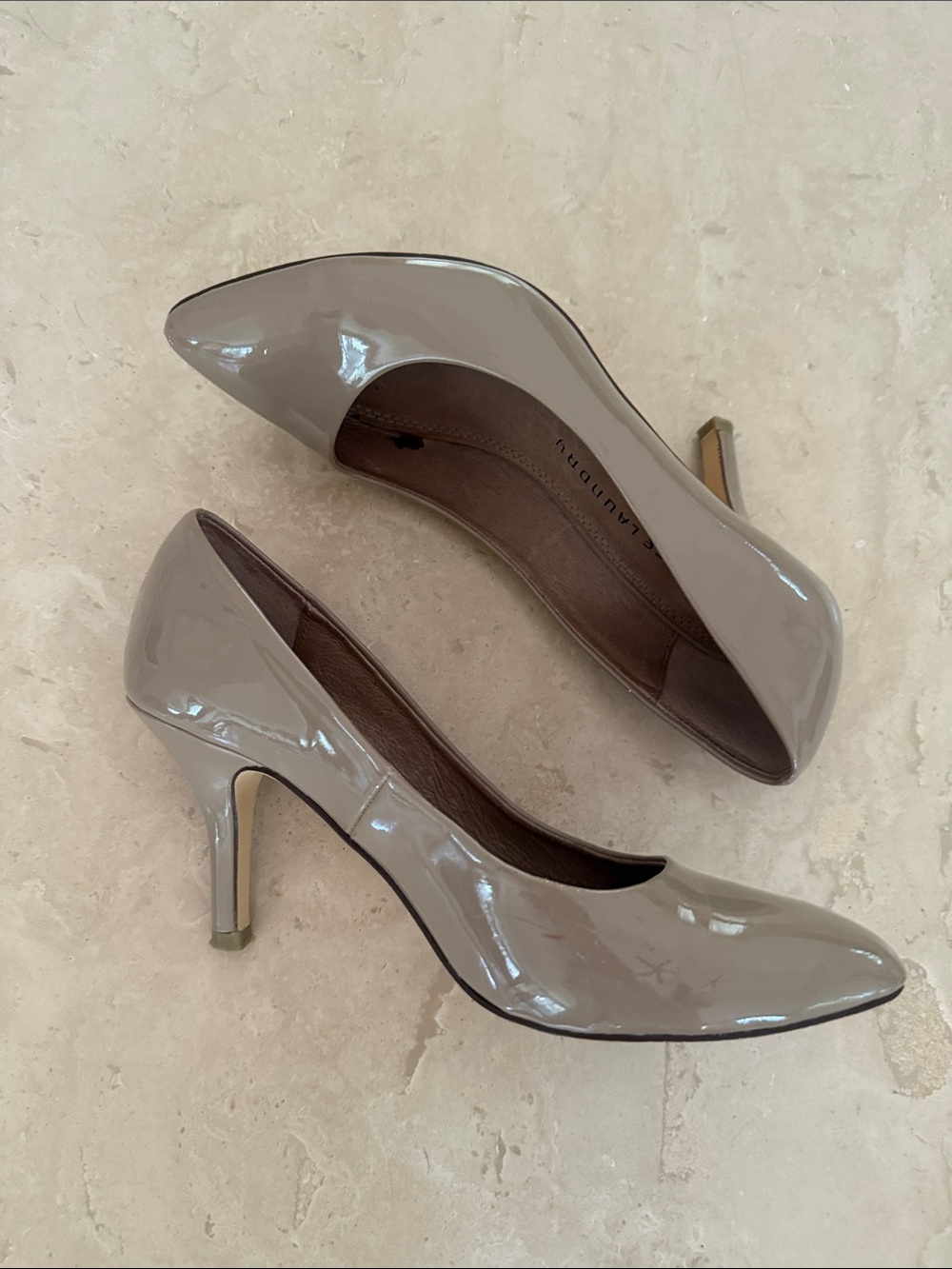 Chinese Laundry Nude Patent Pointed-Toe Pumps
